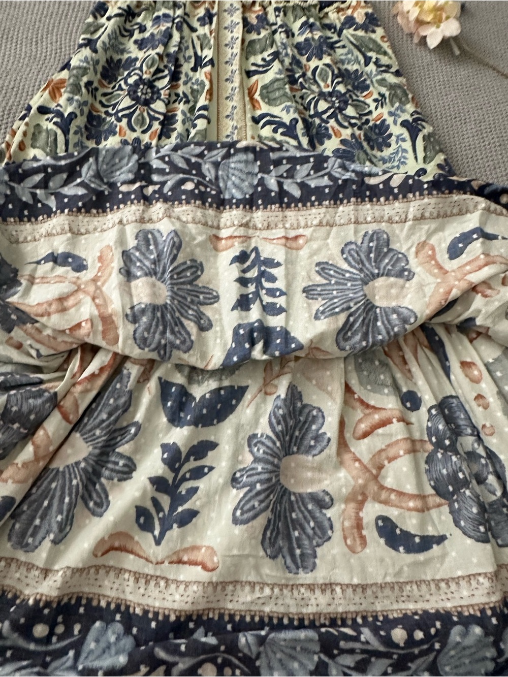 FARM RIO Ocean Tapestry Maxi Dress Large - Picture 4 of 12